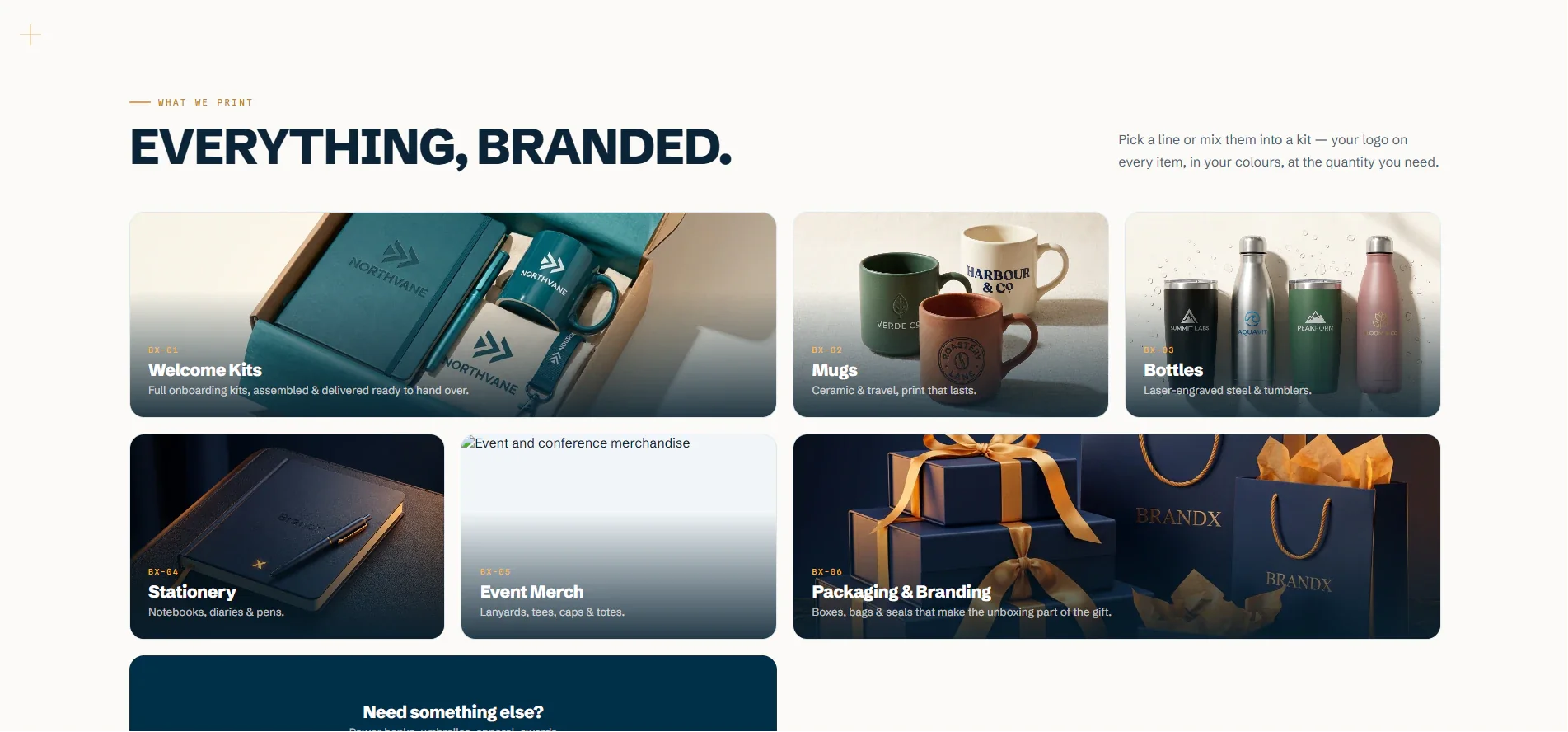 BrandX branded products website